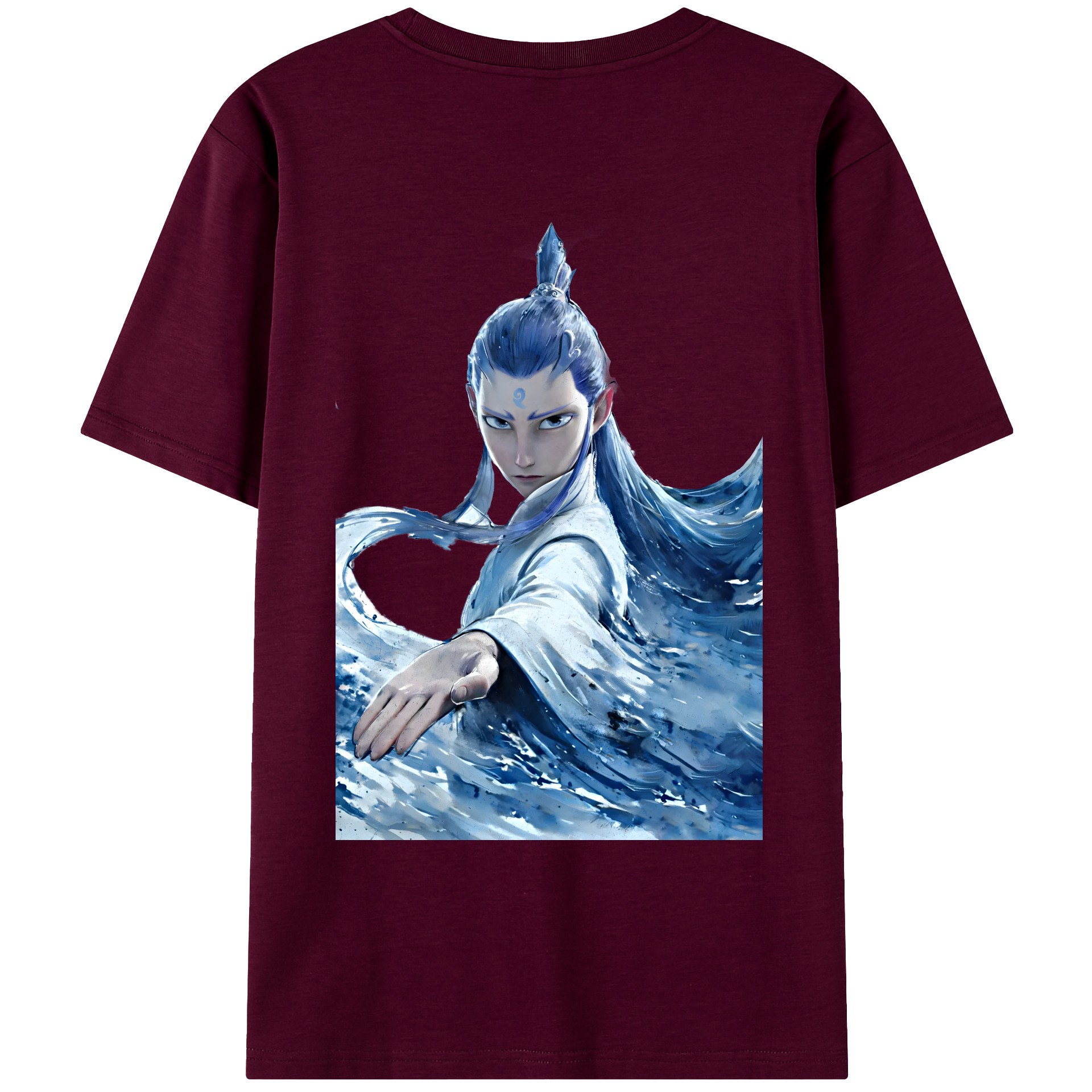 （画像用） Ne Zha 2 ナタ 魔童の大暴れ レディース半袖Tシャツ(バックプリント)